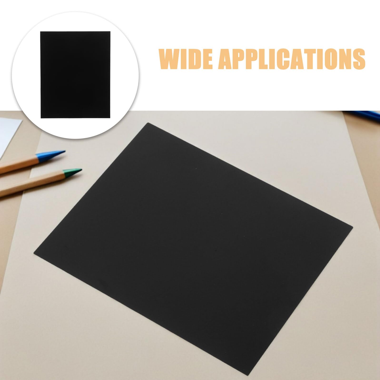 5 Stück 5 Gravierbare Eloxierte Aluminium Rohlinge 7 X 5 Zoll Schwarz Leere Büroschilder Korrosionsbeständige Metallplatten für Türbeschriftung und Gravur Austauschbare