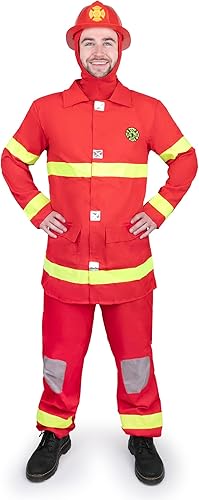 Miniatura 1 de Dress Up America Adulto Rojo Fire Fighter