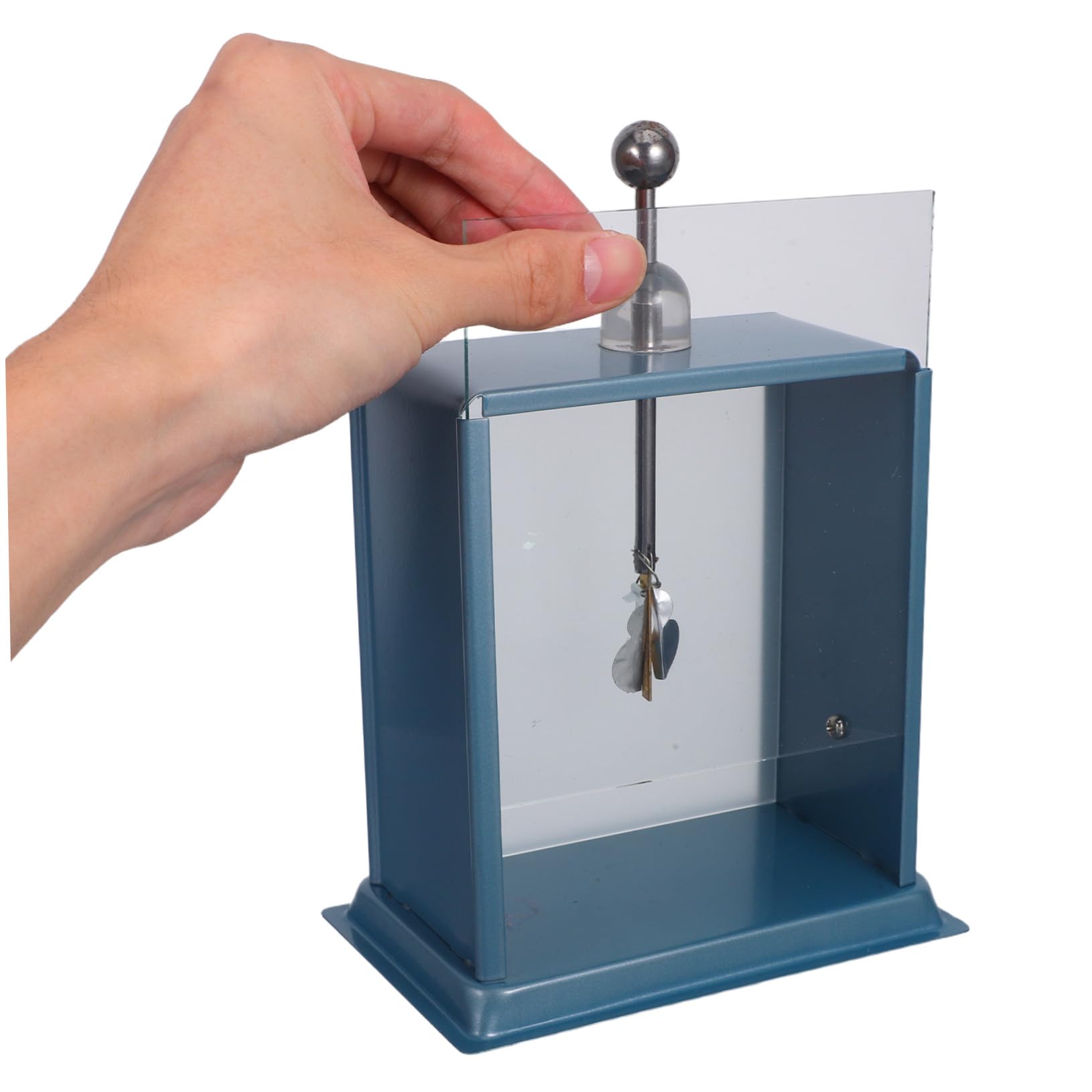 Zerodeko Electrómetro de Lámina de Hierro Medidor de Electricidad para Experimentos de Física Aulas Equipo Científico para Demostraciones de Cargas Estáticas