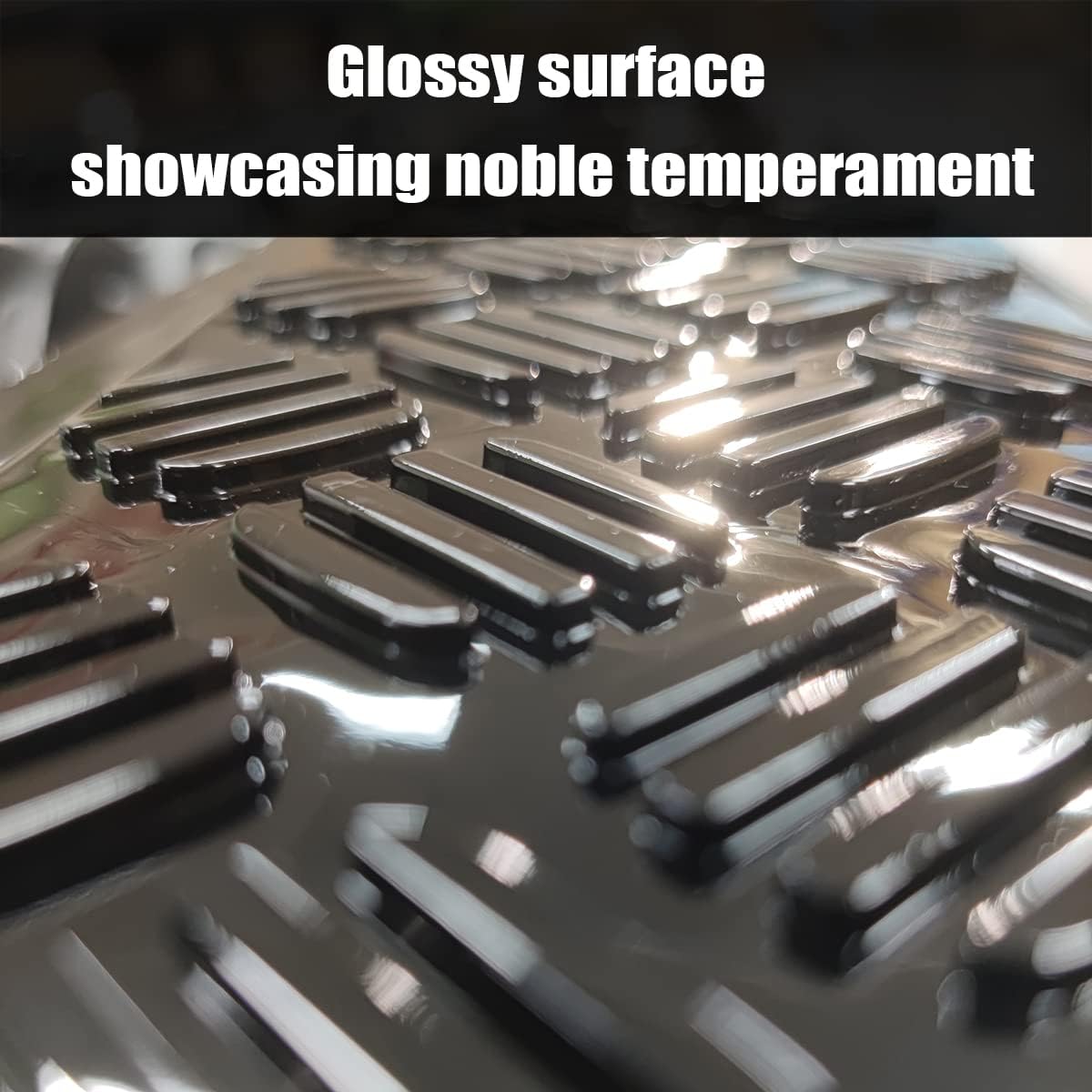 2 PCS Glossy Black Side Step Aluminium Step Bars fit for Land Rover Defender 110 130 2020-2026 L663 4door Running Board Nerfbar Pedal (Glossy Black Vintage Style)