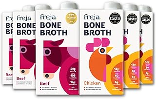 Bone Broth | Best of Mixed Pack | Beef & Chicken | Premium Broth | Delicious & Natural | Low Calorie | High Protein & Collagen | Not from Concentrate, Powder or Cubes | 6 x 500ml