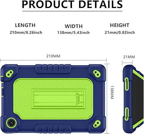 Miniatura 8 de Funda protectora para tablet TCL Tab 8 Plus, correa para el hombro, silicona suave y parte trasera dura, a prueba de golpes, para TCL Tab 8 PlusTCL