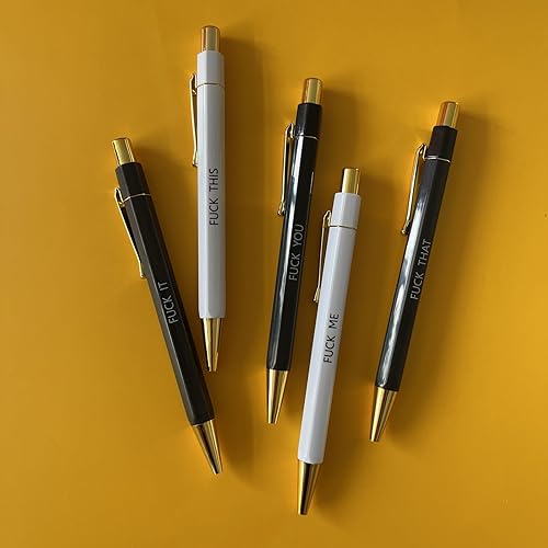 Miniatura 8 de Juego de 5 bolígrafos Fuck It, bolígrafos Fuck It, bolígrafos Fancy Fuck You, bolígrafos Ballponit, bolígrafos novedosos para adultos, bolígrafos