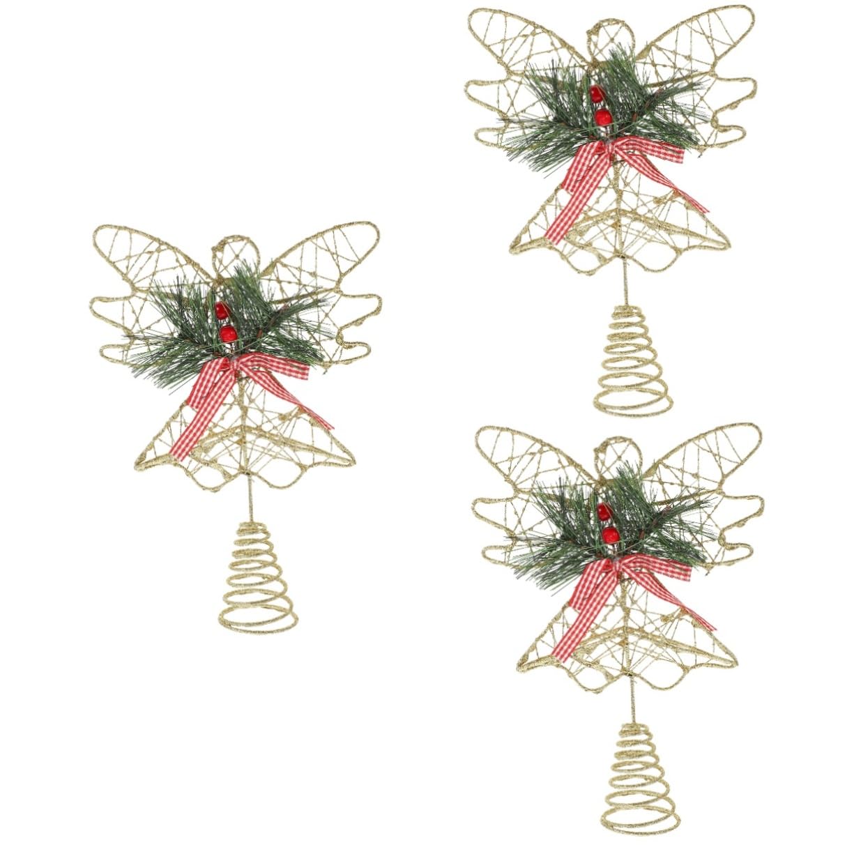 IMIKEYA Engel Für Weihnachtsbaumspitze 3 Stück Engel Baumspitze Stern Weihnachtse Eisen e Dekoration e Für Weihnachtsbaum Weihnachtsbaumdekoration