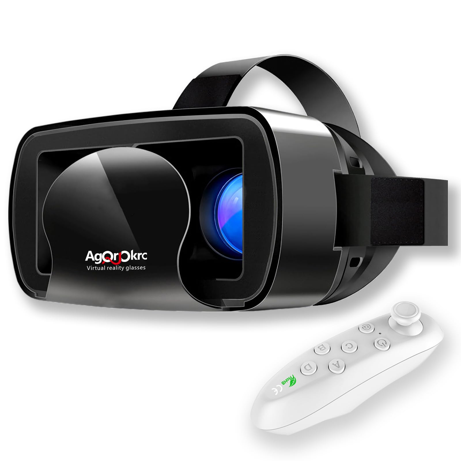 VRゴーグルVRヘッドセット 超広角 VRゴーグル スマホ用VRゴーグル android/phone 焦点距離&瞳孔間距離調整可 5-7イン