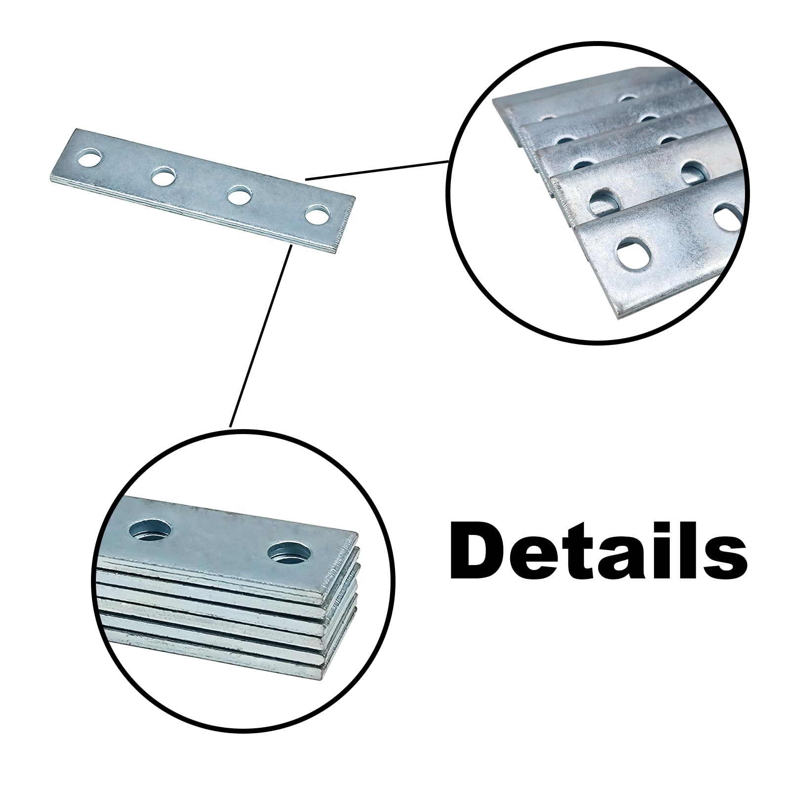 Unistrut P1380EG Montaje De Placa Plana De 4 Orificios