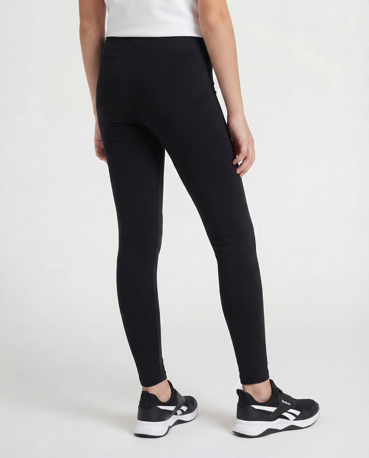 Reebok 3 Pack: Girls Leggings Athletic Dance Cheer Workout Pants for Kids Teens Tweens Youth Activewear Bottoms - (Size 6-16)