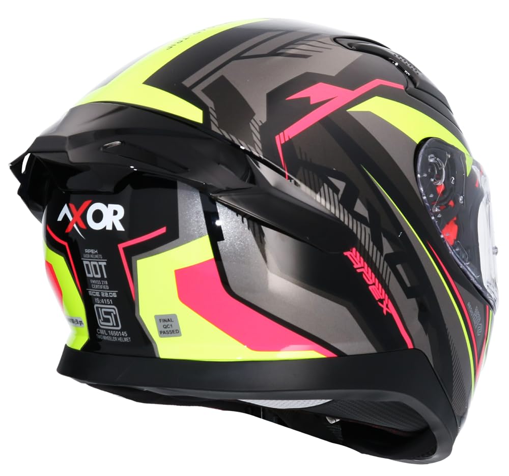 Shiro Helmets Casco Integral Modelo Apex Road Trip Negro y Gris Totalmente Homologado (M 57/58)
