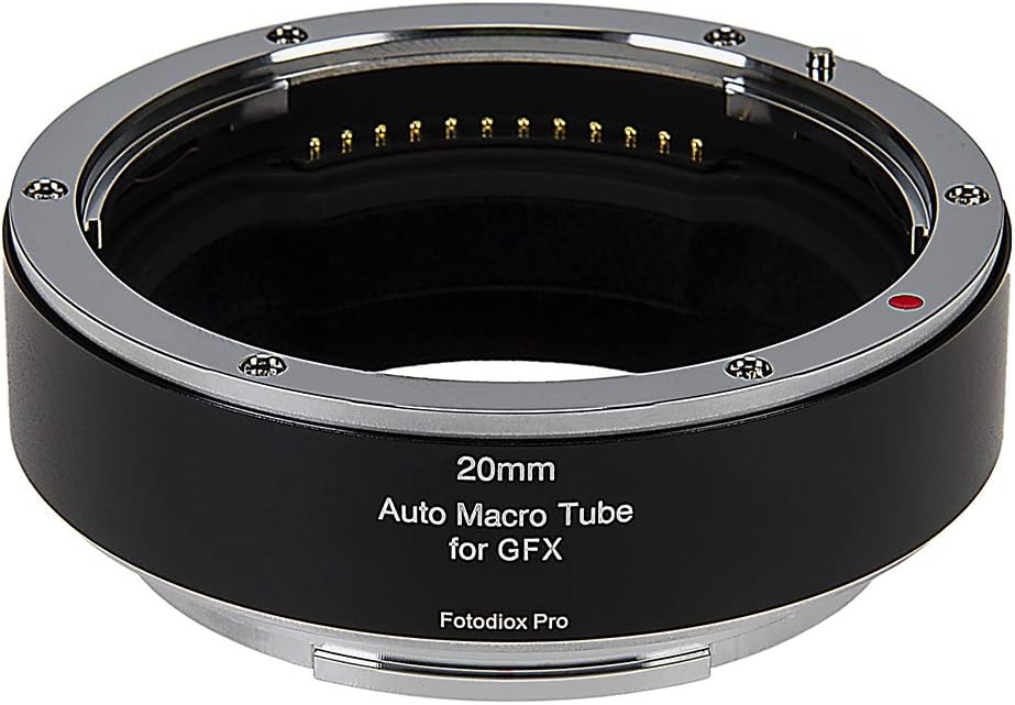Fotodiox Pro Automatic Macro Extension Tube, 20mm Section Compatible with Fujifilm GFX G-Mount Cameras for Extreme Close-up Photography