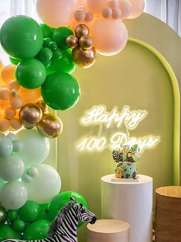 Miniatura 4 de 120 globos verdes de 5 pulgadas, pequeños globos de látex verde para fiesta, calidad de helio, para cumpleaños, graduación, baby shower, decoración
