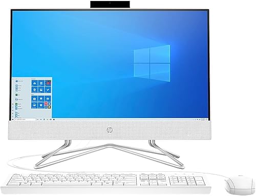 HP Computadora de escritorio todo en uno de 22 pulgadas, procesador AMD Athlon Silver 3050U, 4 GB de RAM, SSD de 256 GB, Windows 10 Home (22-dd0010,