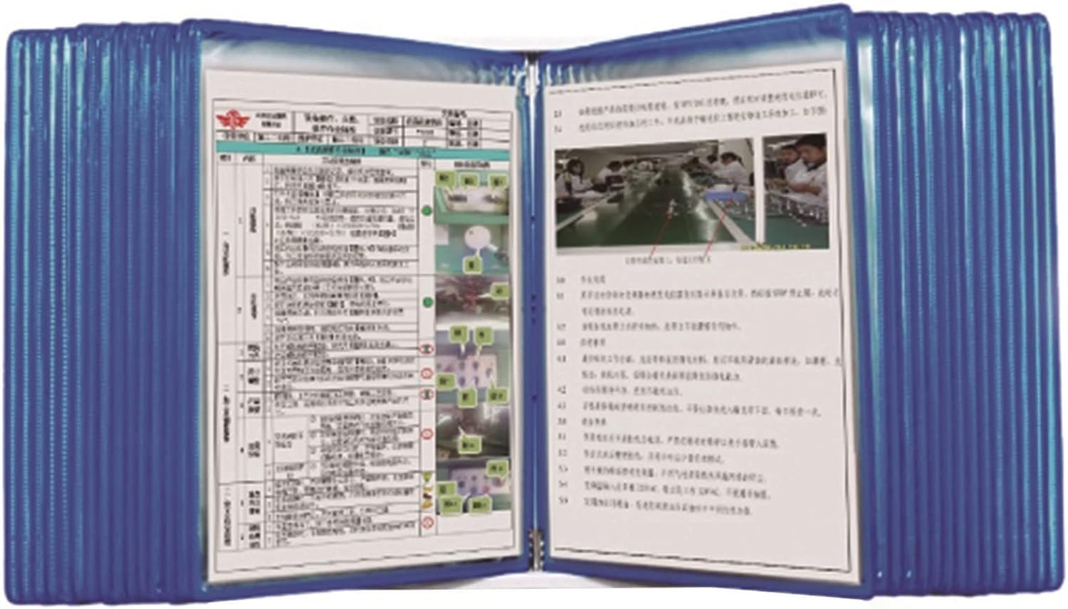 noxozoqm Wall-Mounted Display, 30-Page Folder, Used To Display A4 Size Catalogs/Workshop Files/menus(Color:B)