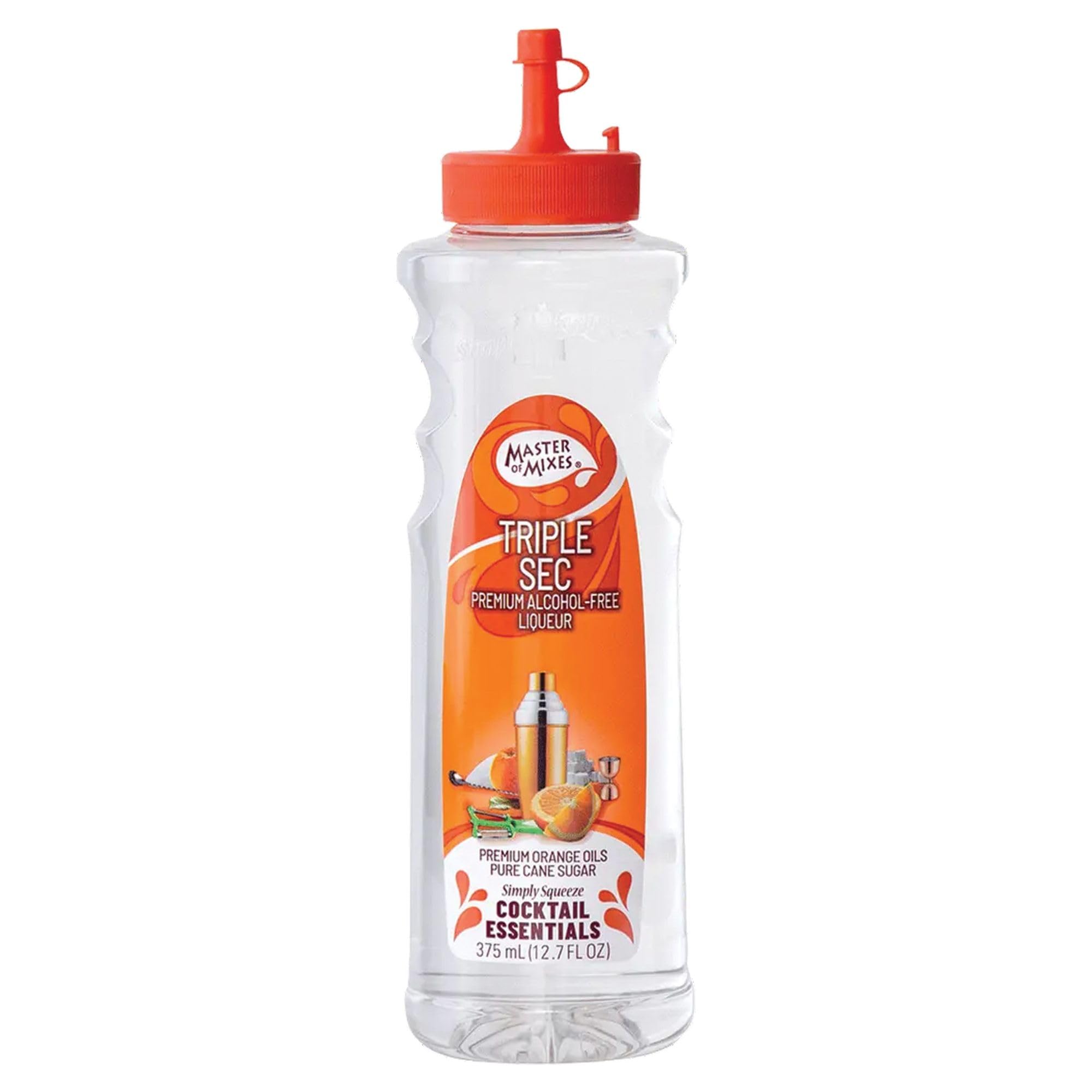 Master of Mixes Cocktail Essentials Triple Sec, 375 ML Bottle (12.7 Fl Oz), Individually Boxed