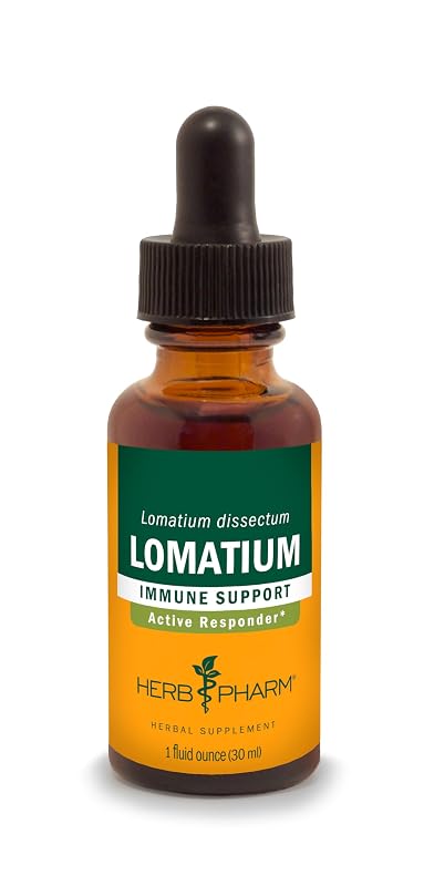 Herb Pharm Suplemento Fitoterápico de Lomatium, Extrato Líquido, 30 mL