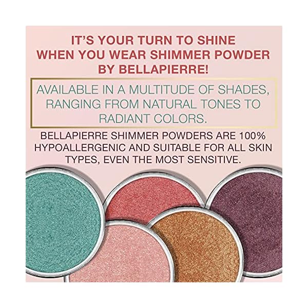 Bellapierre-Shimmer-Powder-Paraben-Free-Vegan-Cruelty-Free-All-Skin-Types-235g-Champagne bellapierre Shimmer Powder | Paraben Free | Vegan & Cruelty Free | All Skin Types | 2.35g - Champagne