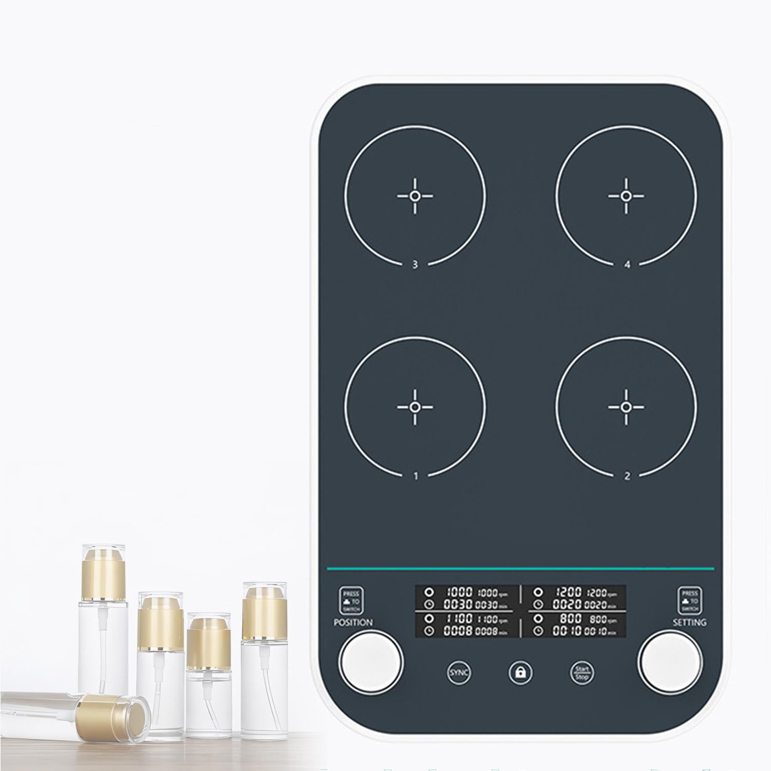 Mezclador de placa de agitación magnética de alta capacidad para laboratorio, con agitador de laboratorio temporizado, agitador magnético con barra agitadora, agitador eléctrico con pantalla digital