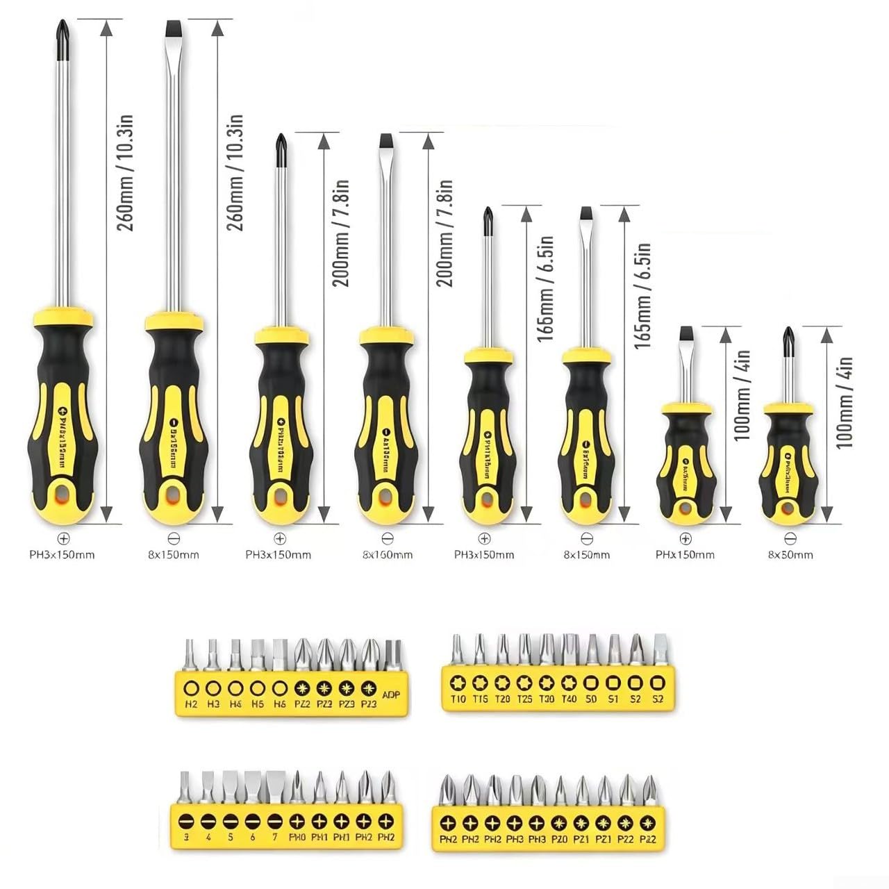 FABULETTA 72-teiliges magnetisches Schraubendreher-Set