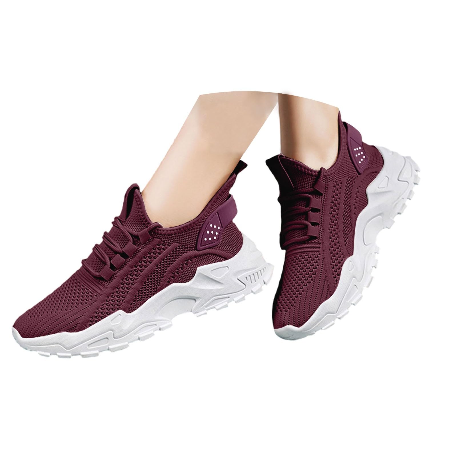 Scarpe Palestra Donna Eleganti Traspiranti Scarpe da Running Donna | Tennis Camminata in Pelle Sintetica per Passeggiata Invernale Calzature Fitness Moda Tempo Libero Tessuto Sintetico