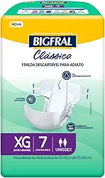 Fralda Adulto Bigfral Clássica XG 7 Unidades