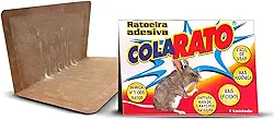Kit 2 Ratoeira Adesiva Cola Pega Rato Armadilha Pegajosa Forte Controle de Roedores Baratas Aranhas e Pragas Urbanas Fácil Uso Doméstico