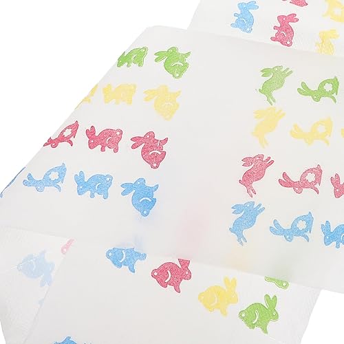 Miniatura 7 de iplusmile 2 rollos de papel higiénico de conejo de Pascua, rollo de papel higiénico de Pascua, servilletas de papel impreso, toalla de papel de