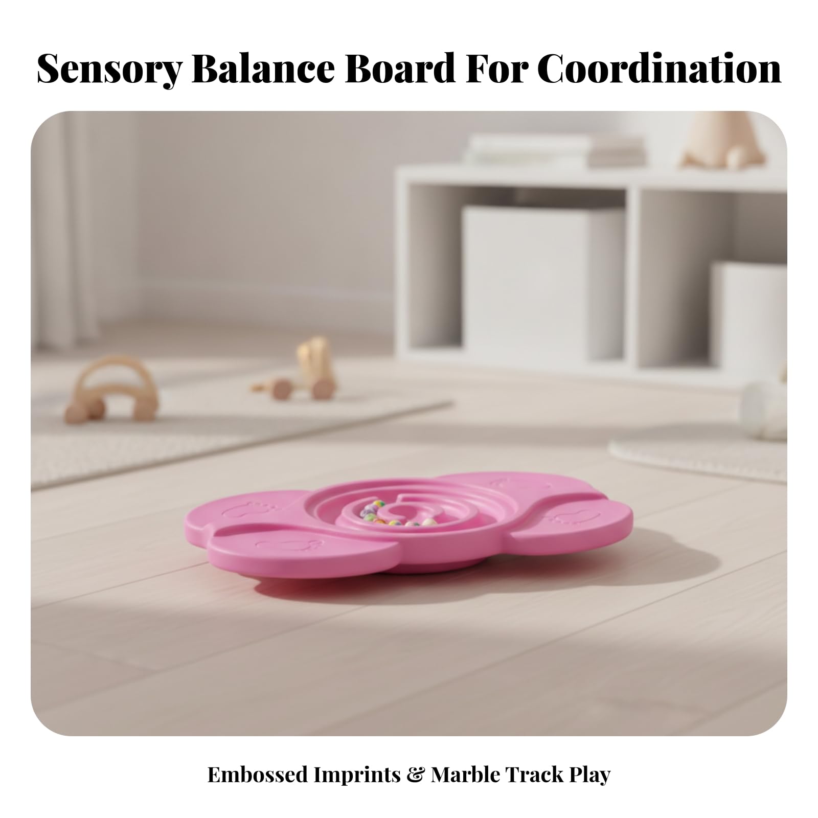 Tavola per Equilibrio Bambini | Resistente, Anti-Pizzicamento, Gioco di Equilibrio Interattivo con Palline, per Casa,