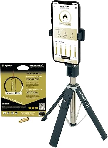 Triumph Systems Soporte de teléfono de entrenamiento de fuego seco de latón y láser de fuego seco, 0.354 in