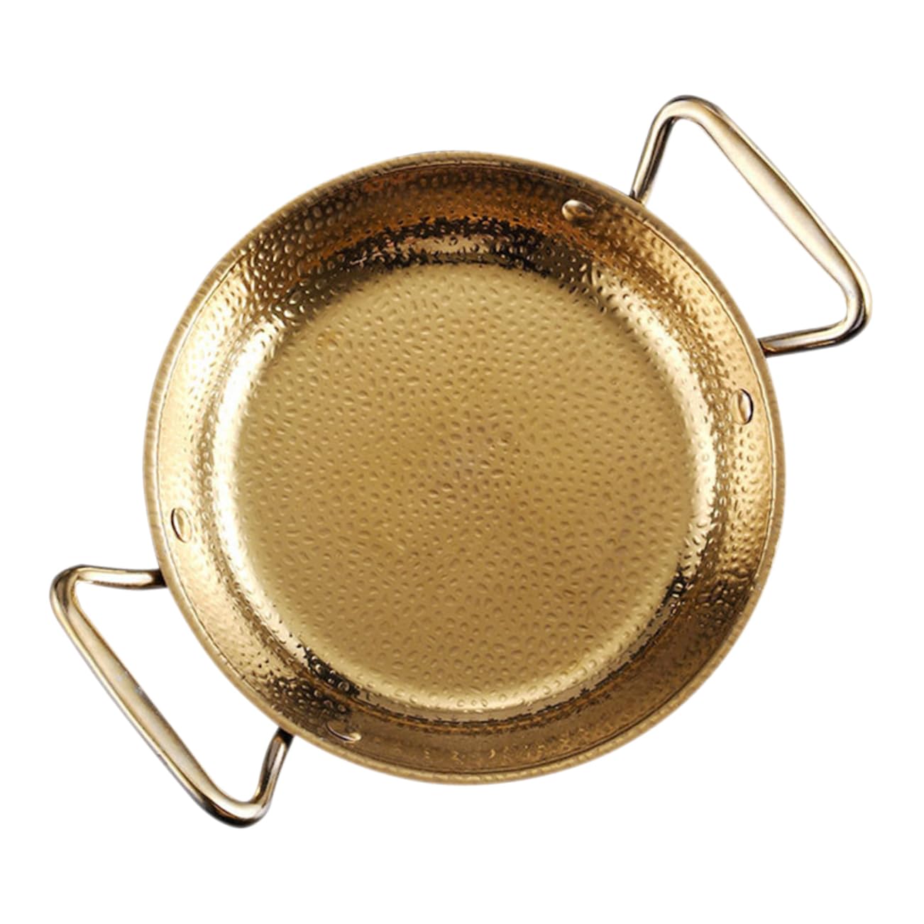 SOLUSTRE Double Handle Cooking Pot Paella Pan for Home Kitchen Seafood Hot Pot Dry Pot Smooth Design for Handling Finish