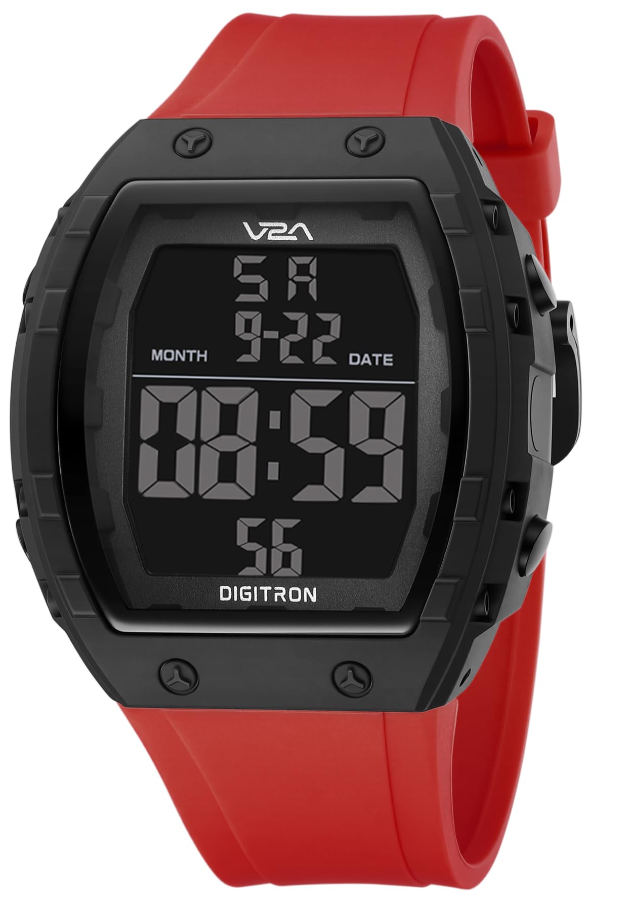 Digitron 2209 Tonneau Design Digital Sports Watch for Men & Boys | Alarm, Stopwatch, 12/24H | 3 ATM Water Resistant | Luminous Display | | Sports, Fitness, Outdoor & Training| Gifts for Men & Boys-image-16