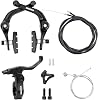 ZUKKA Bike Brake Set Rear Bike U Brake Aluminum Alloy Right Bike Brake Lever with Cables and Brake Pads Rear Rim Brake Set for BMX Bike