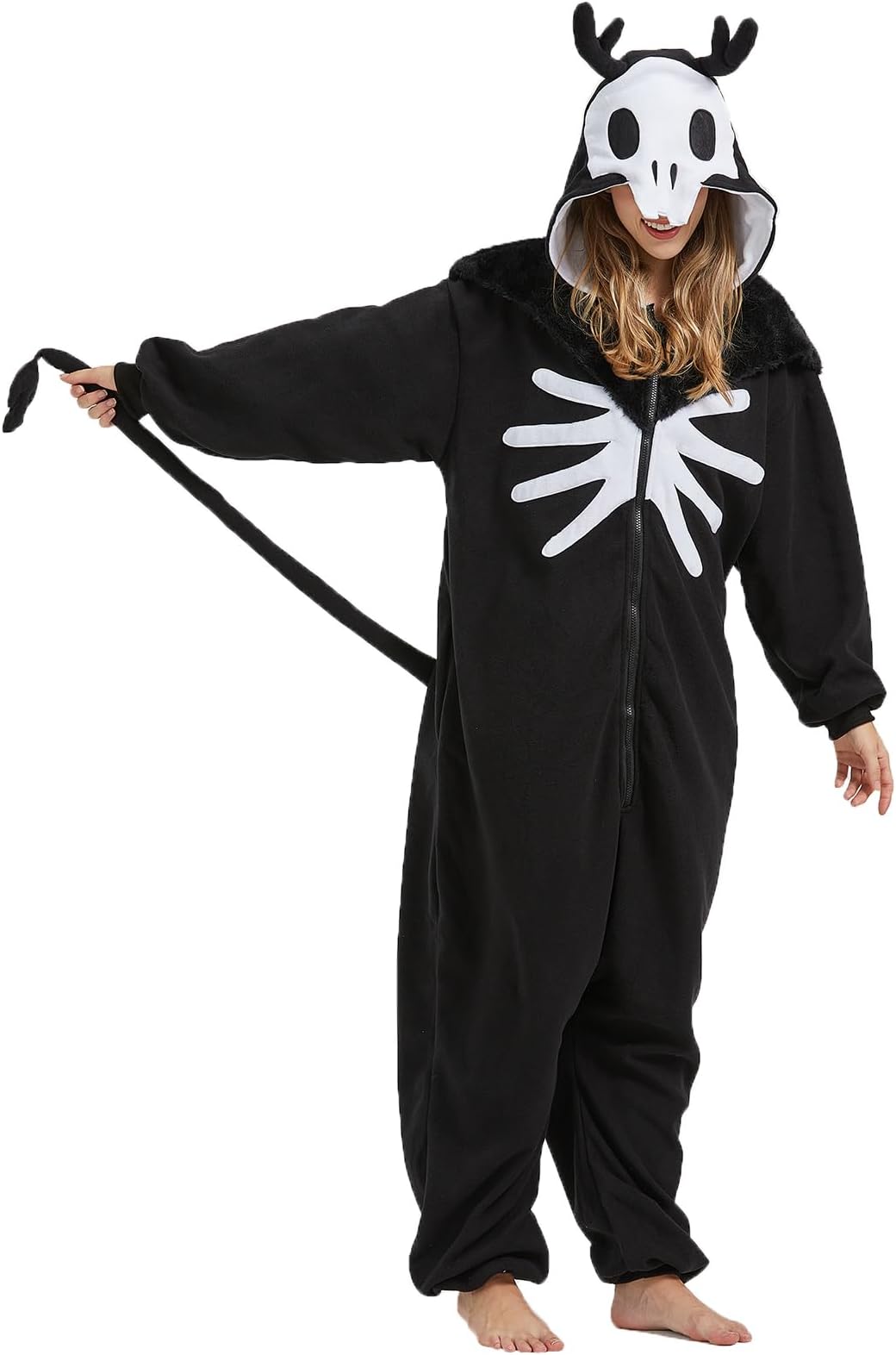 Adult mythical creature Wendigo Onesie Costume Pajamas,Halloween Christmas Wendigo Onesie Pajamas