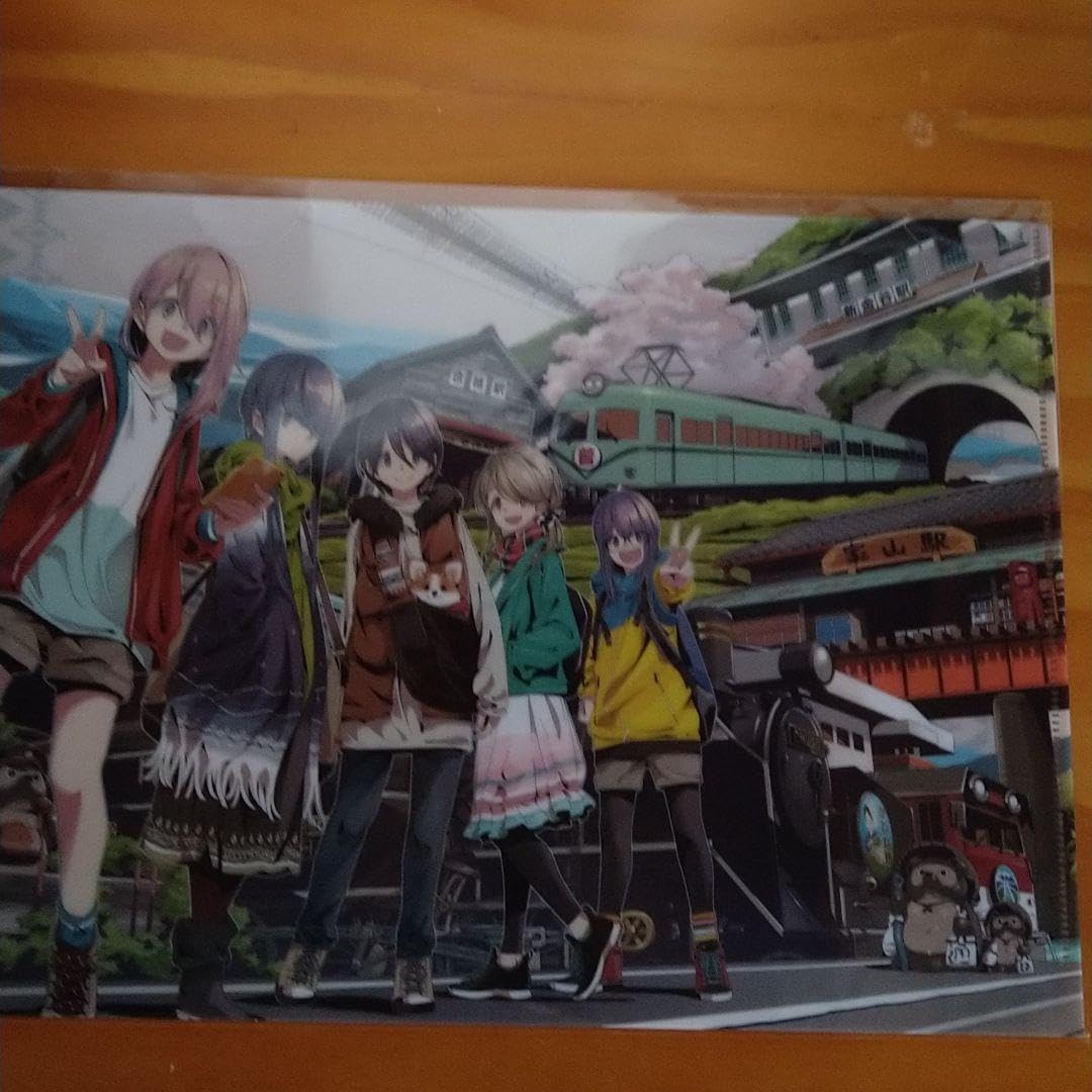 Amazon | ゆるキャン△ 大井川鉄道 クリアファイル 全員集合 数量品