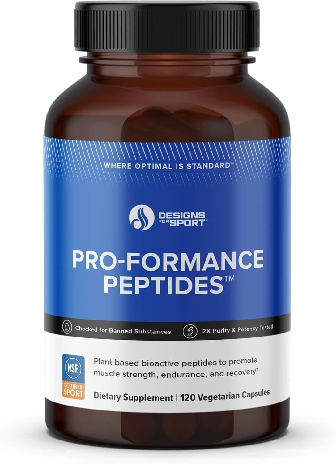Pro-Formance Peptides – Supports Muscle Growth & Recovery* – Athlete Formula to Support Peak Performance* – NSF Certified for Sport – 120 Vegetarian Capsules Pro-Formance Peptides – Supports Muscle Growth & Recovery* – Athlete Formula to Support Peak Performance* – NSF Certified for Sport – 120 Vegetarian Capsules
