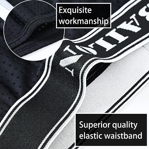 Mens Boxer Briefs Sexy Mesh Breathable Cut Out Pouch Short Leg Trunks Underwear4