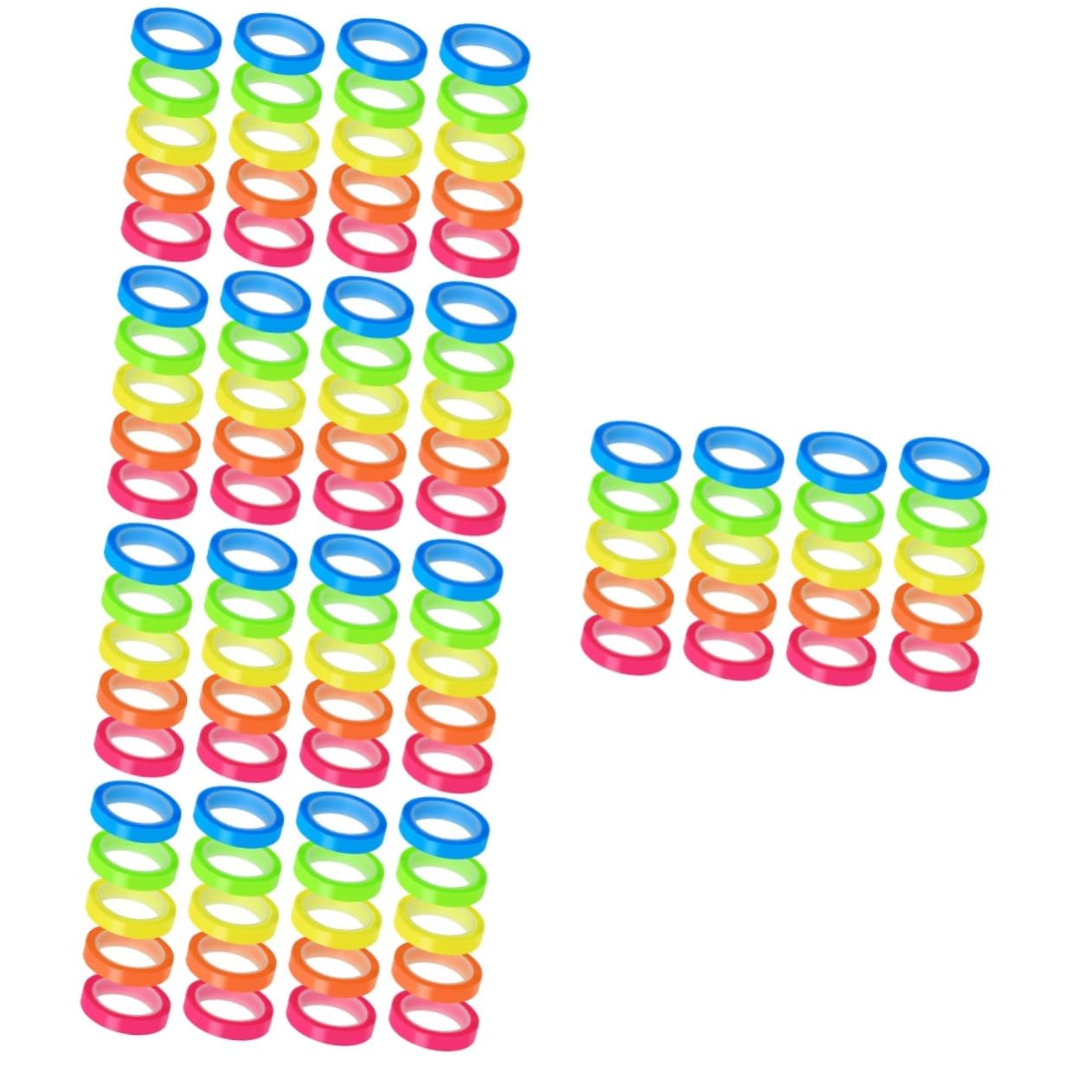Didiseaon 100rollos Marcadores De Páginas Adhesivos Transparentes De Cintas Resaltadoras Para Lectura Notas Prácticas y Convenientes Para Estudiantes y Oficina