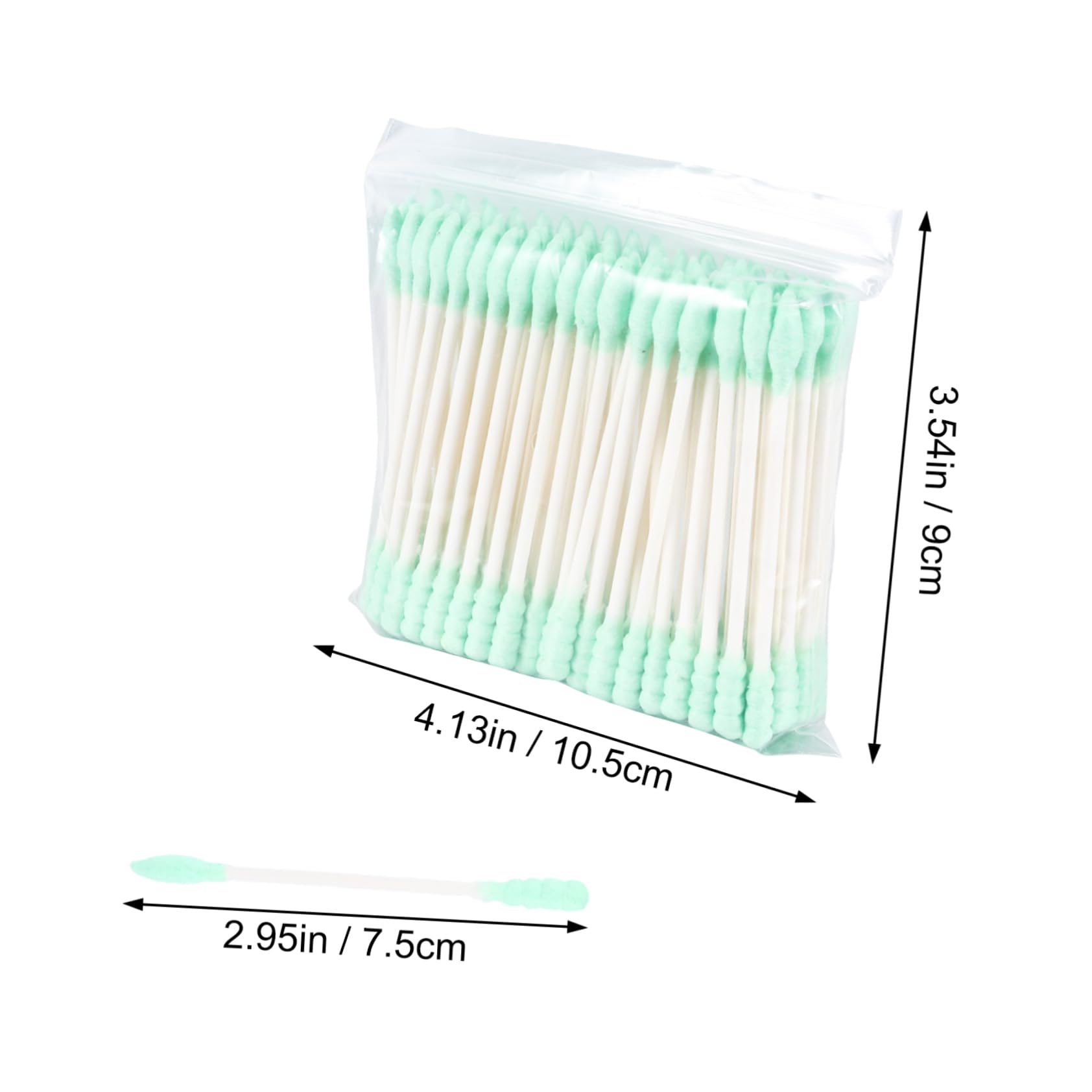 VICASKY 300ct Makeup Swabs Cotton Buds Long Cotton Stick Double Head 3 Pack for Beauty Use