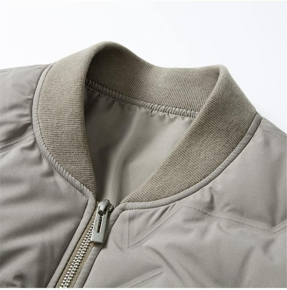 Youllyuu Baseball Collar Winter Down Jackets Solid Zipper Casual Men's Down Coats Slim Fit Jackets