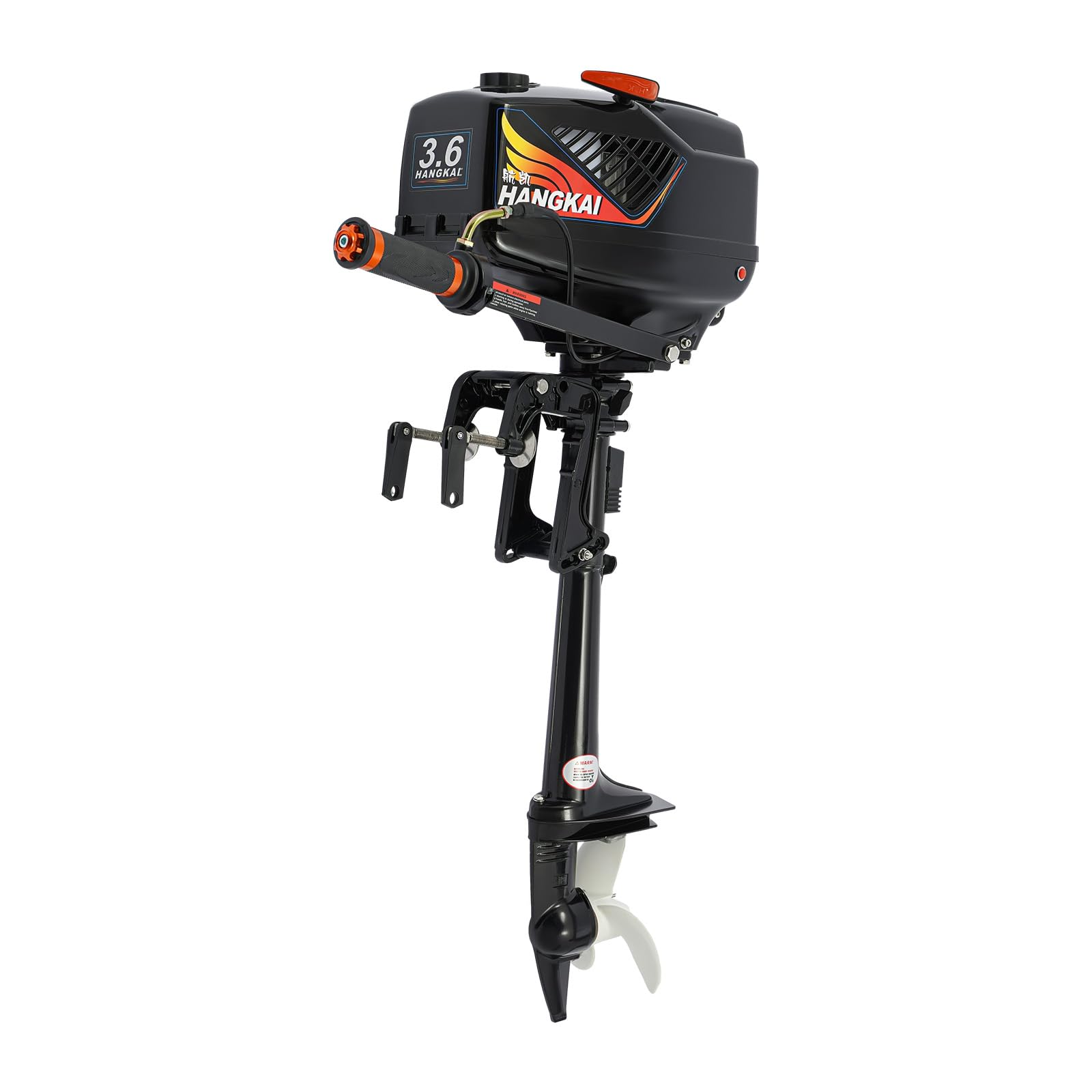 Motor fueraborda 3,6 CV de 2 tiempos 55 cc de arranque manual para barco de