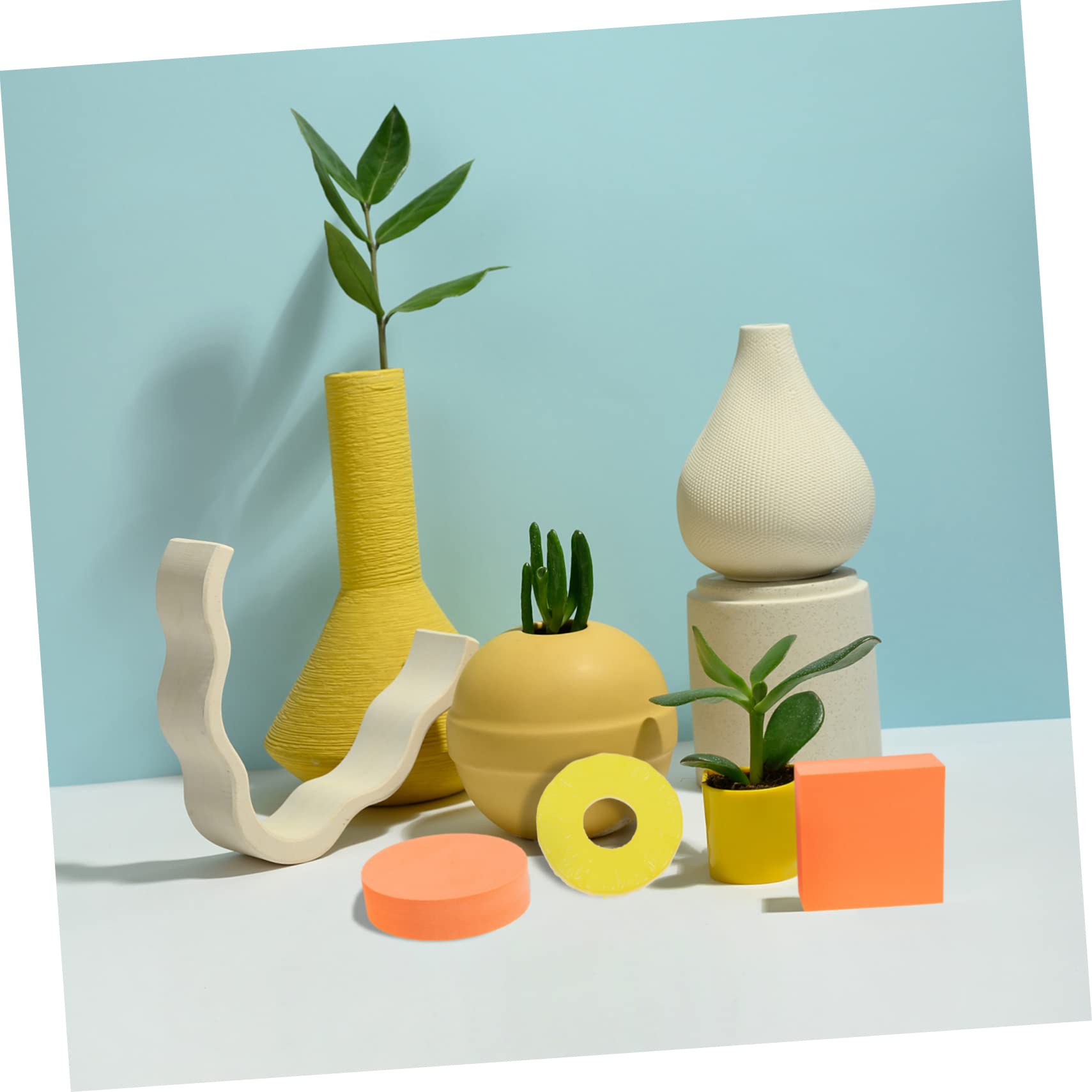 KOMBIUDA 24piezas Rodajas Artificiales De Piña Decorativas De Plástico para Fotografía y Decoración De Fiestas para Hogar y Eventos