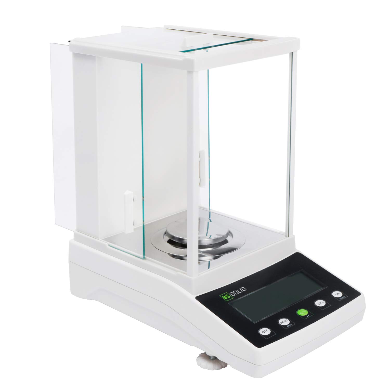 U.S. Solid Balanza de precisión de 1 mg - Báscula de precisión de laboratorio analítico de 1200 g con sensor electromagnético, 0,001 g x 1200 g