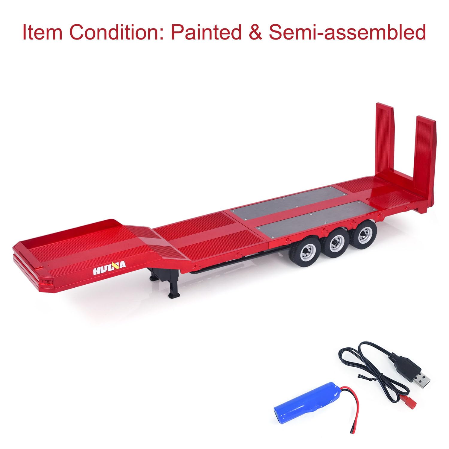 TOUCAN RC HOBBY Semirimorchio in plastica a 3 assi 1502 per 1/18 radiocomandato rimorchiatori HUINA 1501 RC camion auto parti di aggiornamento per hobby