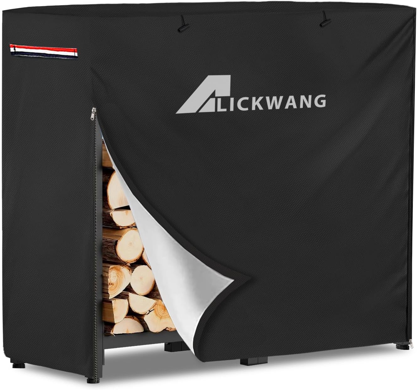 34Inch Firewood Rack Cover,Heavy Duty 600D Waterproof Outdoor Firewood Storage Rack Cover, All Weather Protection Firewood Rack Cover.14 D x 34" W x 31" H.Black(Cover Only) 14" D x 34" W x 31" H Black