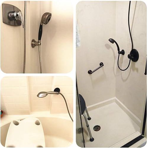 Miniatura 4 de Soporte adhesivo JiePai para cabezal de regadera, con ventosa, soporte de pared, extraíble, con disco adhesivo