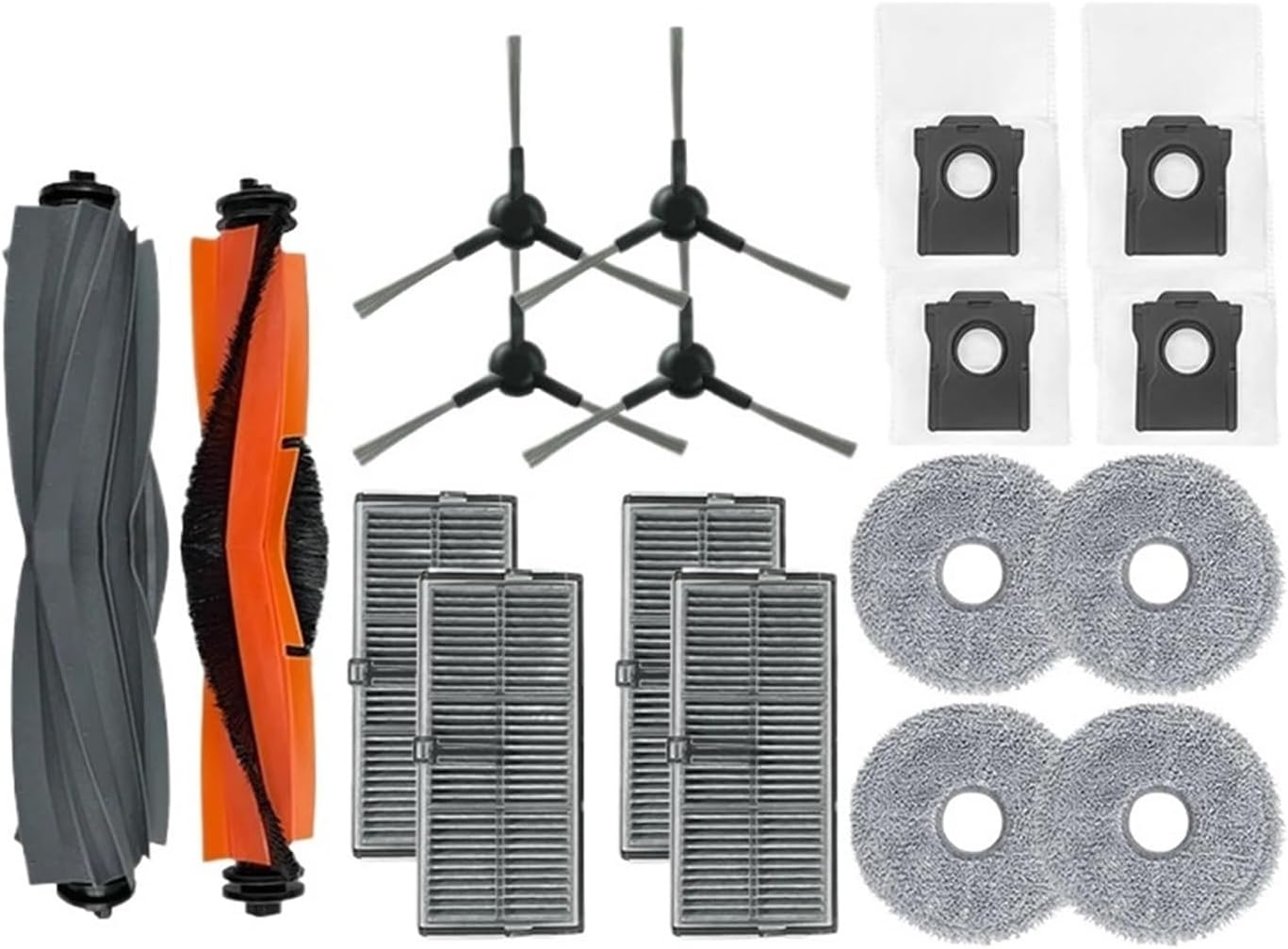Compatible for Dreame， L10s Pro Ultra Heat, X30, Plus Kit Vacuum Cleaner Parts Brush Filter Mop Cloth Dust Bag Accessories(Set 10)