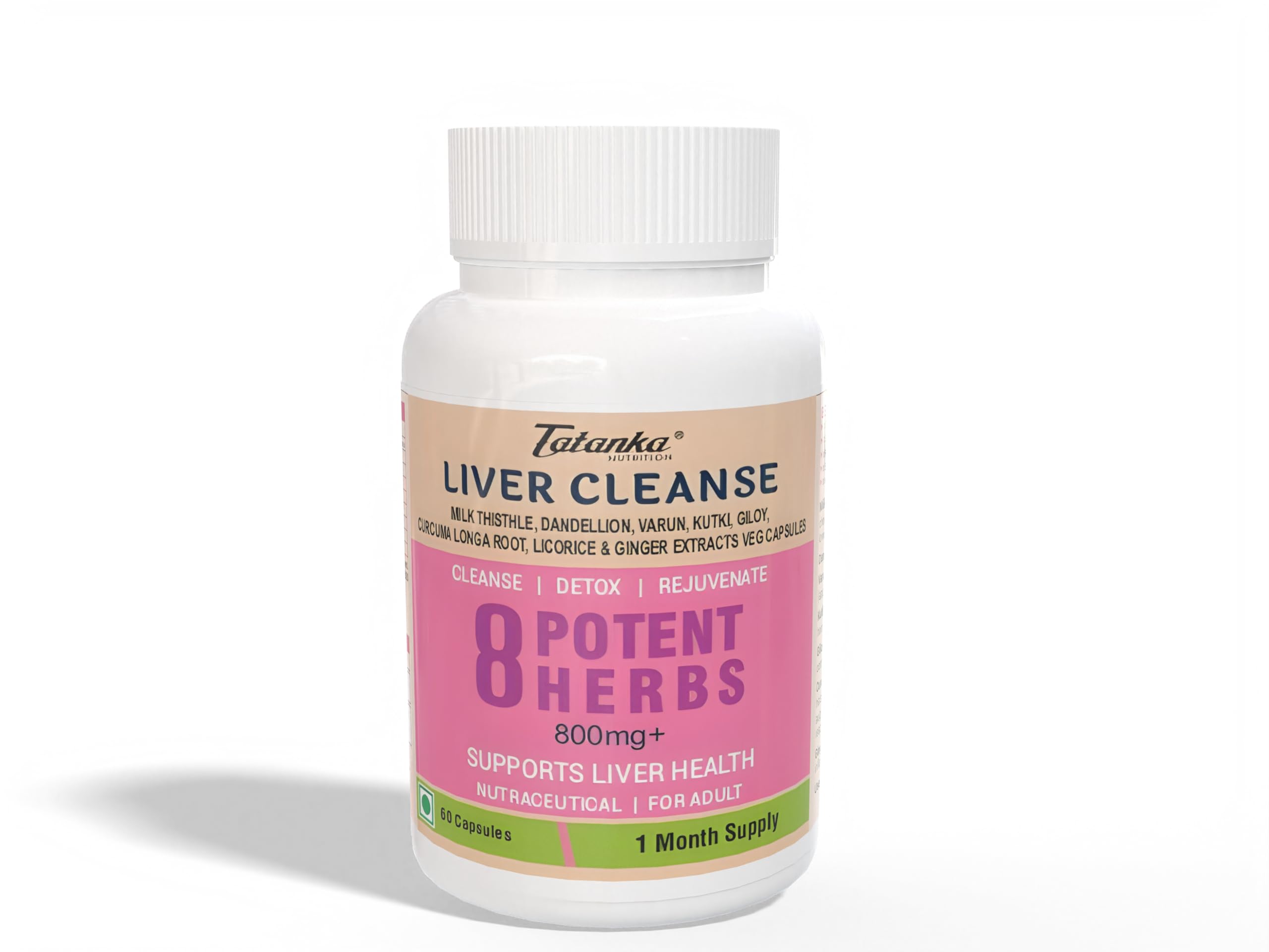 Tatanka Nutrition Liver Cleanse Has 8 Potent Herbs Like Milk Thisle Dandellion Varun Kutki Giloy Curcumalonga Licorice Ginger To Support Liver Detox Cleanse 120 Veg Capsules Pack of - 2-image-30