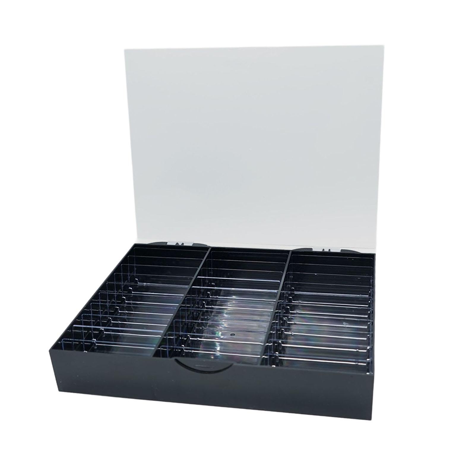 ATORSE® Nail Art Storage Case 30 Cells Nail Decoration Box For Nail Salon Nail False Black-image-48