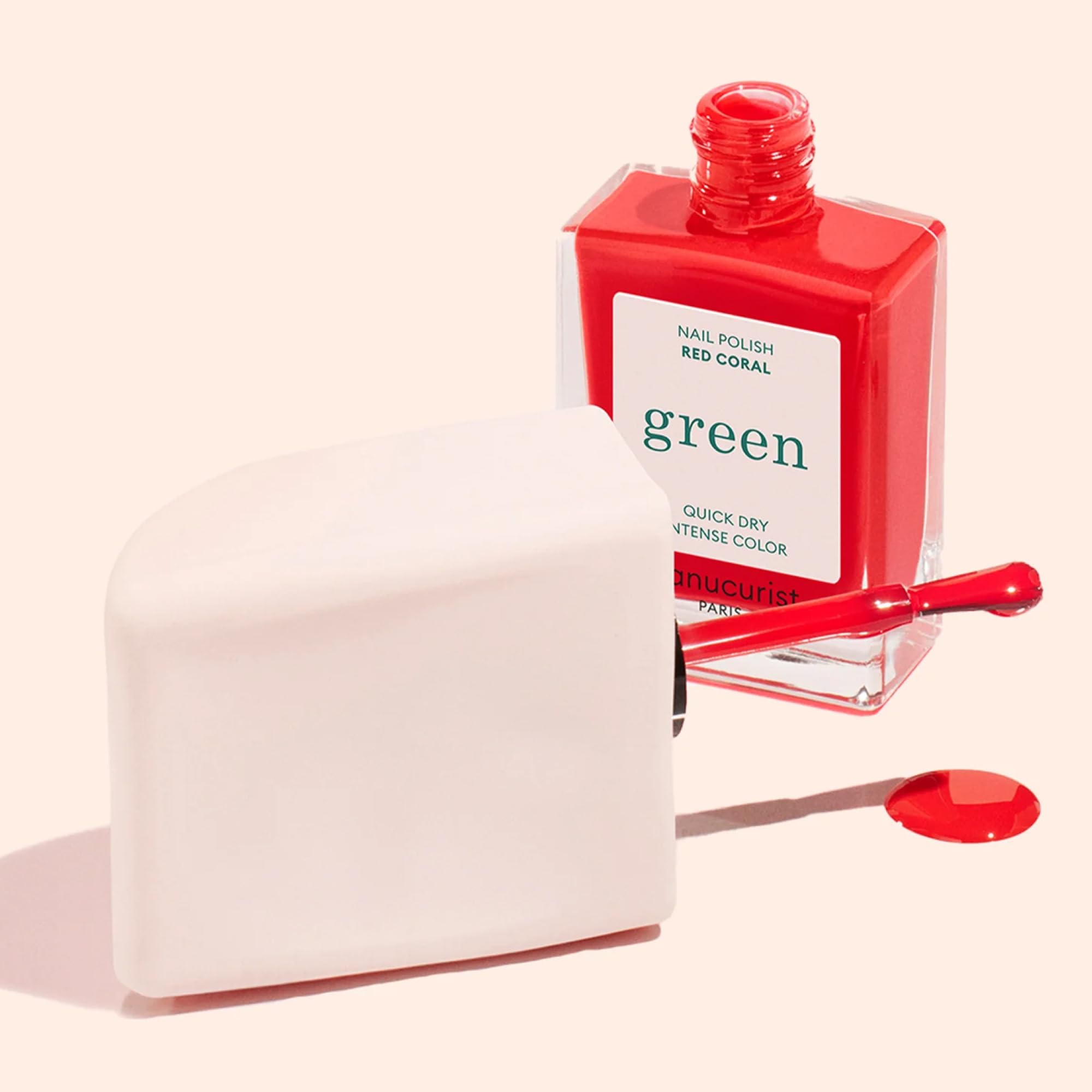 Manucurist Mani Helper - Applicateur pour Vernis à Ongles Classique Green, Vernis Semi Permanent Green Flash, Vernis Soin Active Glow- Facilite la Pose de Vernis - Accessoire Ongle - Outil Manucure