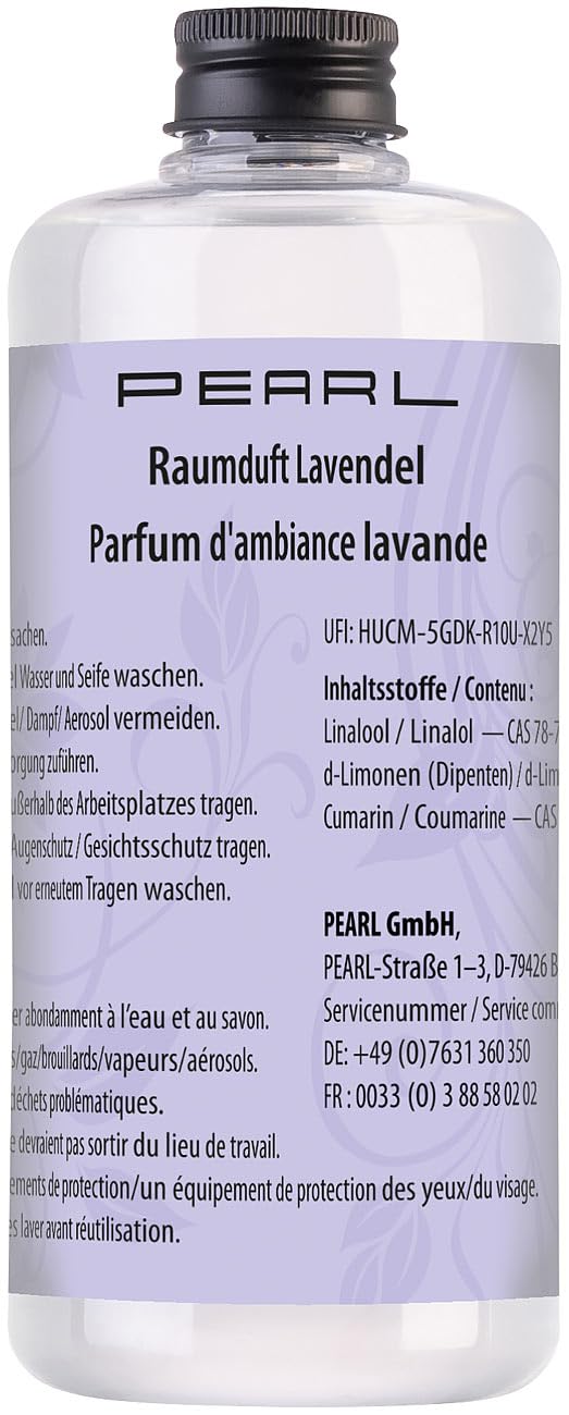 PEARL Raumduft Flüssigkeit: 4er-Set Raumduft-Nachfüllflaschen, 4 verschiedene Düfte, je 500 ml (Raumduftflaschen Nachfüllsets, Raumbeduftung Nachfüllflasche, Sauna)