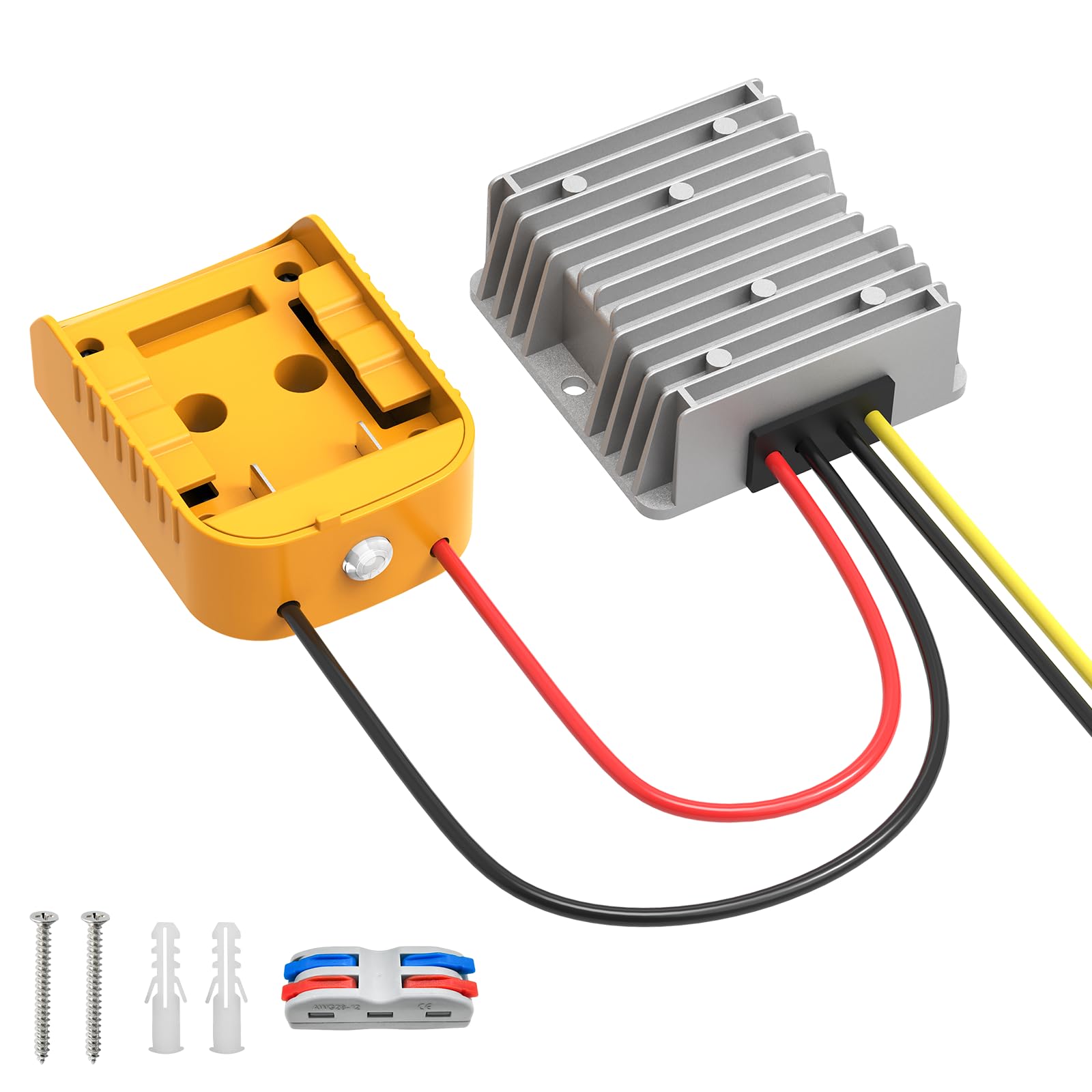 Photo 1 of ***FOR PARTS***
Kzreect 20V to 12V Step-Down Converter Compatible with Dewalt 20V Battery Adapter with Over-Discharge Protection, DC 12V 20A 240W Buck Converter Voltage Regulator for Golf Cart RC Car Truck DIY