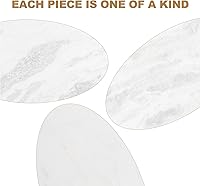 Vista 6 de Koville Rodillo de Mármol Natural Africano, Rodillo de Masa Pulido Antiadherente, Pasta, Dumpling, Fondant, Corteza de Pastel, Pan, Masa de Pizza